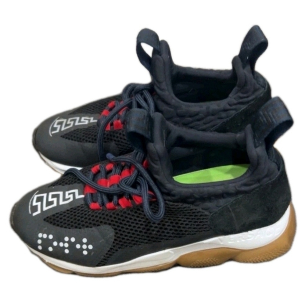 Versace Chain Reaction LowTop Sneakers (Unisex) Size 41 US Wmns Sz 10 / Men Sz 8